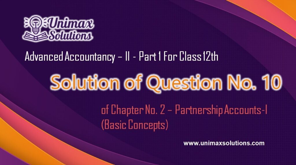 Question 10 Chapter 2 - Class 12 Part 1 Unimax