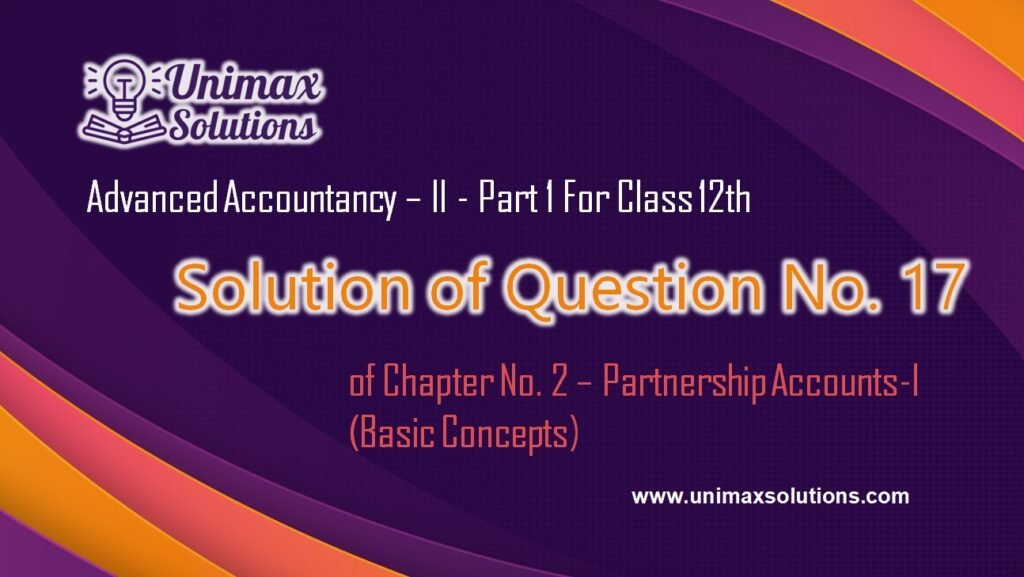 Question 17 Chapter 2 - Class 12 Part 1 Unimax