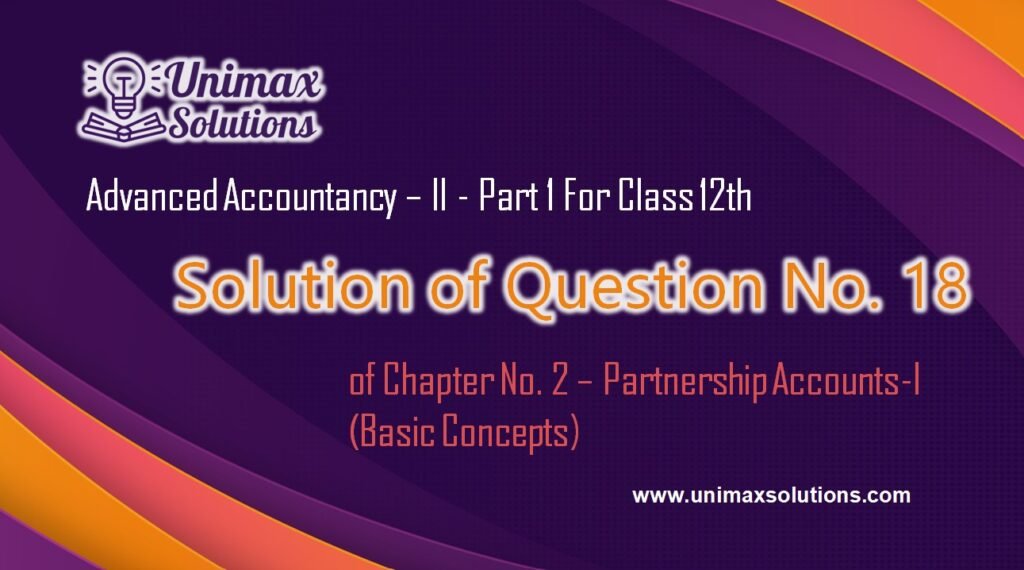 Question 18 Chapter 2 - Class 12 Part 1 Unimax