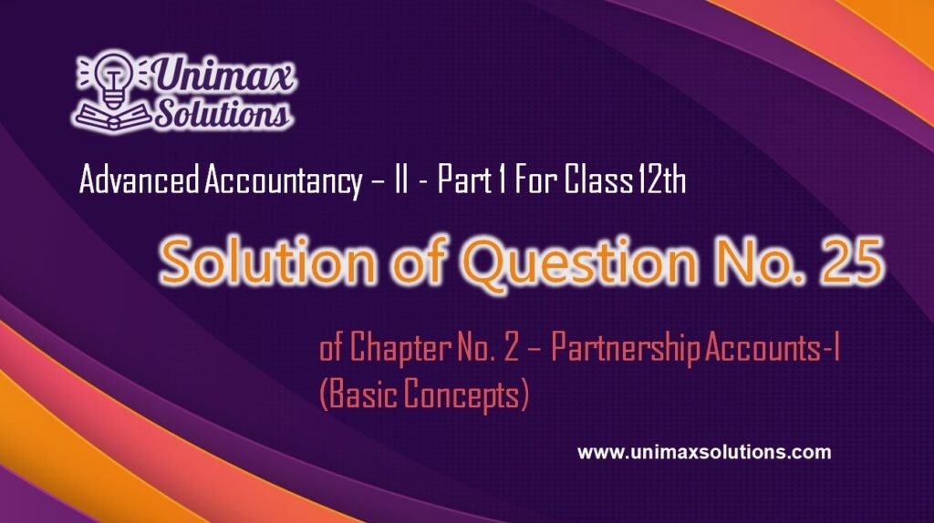 Question 25 Chapter 2 - Class 12 Part 1 Unimax