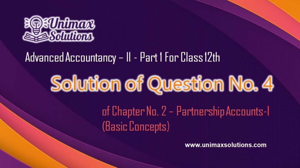 Question 4 Chapter 2 - Class 12 Part 1 Unimax