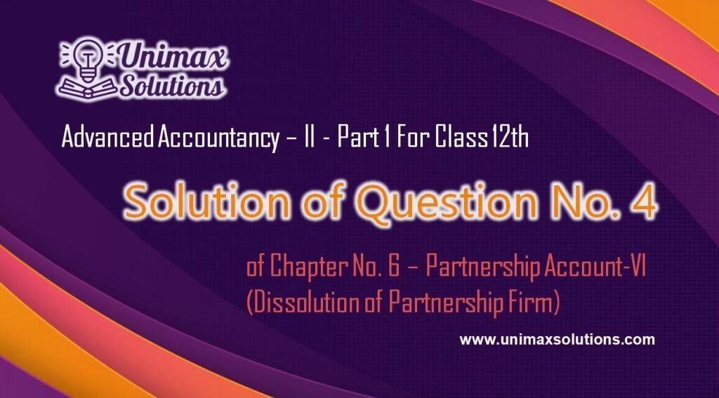 Question 04 Chapter 7 - Class 12 Part 1 Unimax